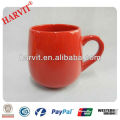 new design ceramic cup with handle,high quality standard porcelain mug,multi-color stoneware drinkware sets